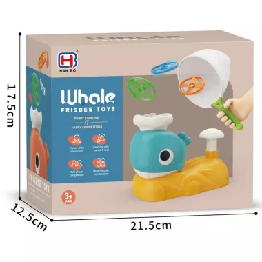 Интерактивная детская игрушка летающая тарелка фрисби Small Whale