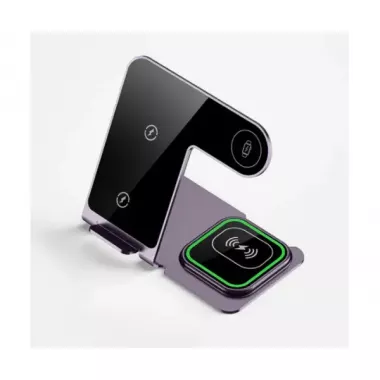 Зарядная станция 3 в 1, подставка для быстрого беспроводного зарядного устройства