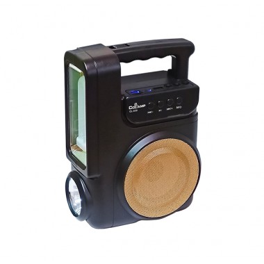 Зарядна станція на сонячній батареї з PowerBank та радіо 4000мАг, Bluetooth CL-830, Чорний / Акумуляторний прожектор