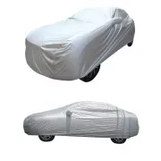 Защитный чехол-тент для авто от снега, дождя, солнца XXL - 580x175x120 см, однослойная защитная накидка на машину, автомобильный тент