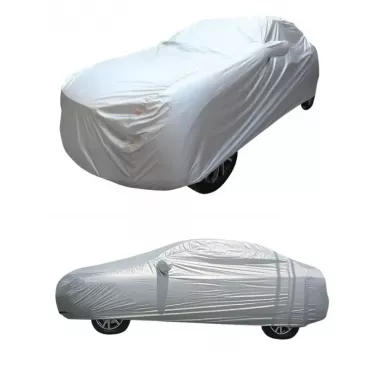 Защитный чехол-тент для авто от снега, дождя, солнца XXL - 580x175x120 см, однослойная защитная накидка на машину, автомобильный тент