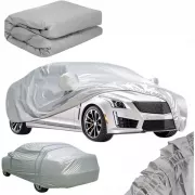 Защитный чехол-тент для авто от снега, дождя, солнца XXL - 580x175x120 см, однослойная защитная накидка на машину, автомобильный тент