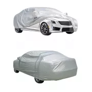 Защитный чехол-тент для авто от снега, дождя, солнца XXL - 580x175x120 см, однослойная защитная накидка на машину, автомобильный тент