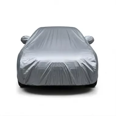 Защитный чехол-тент для авто от снега, дождя, солнца XXL - 580x175x120 см, однослойная защитная накидка на машину, автомобильный тент