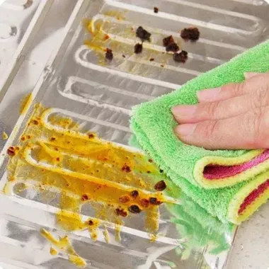 Защитный экран от брызг жира 84*32,5см для плиты на кухню