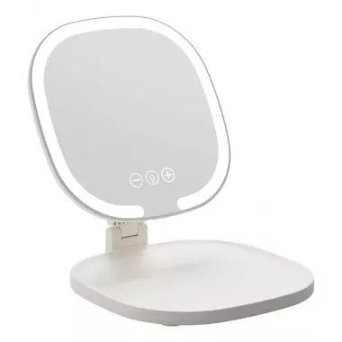 Дзеркало з LED підсвічуванням овальне складане