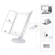 Дзеркало потрійне для макіяжу Superstar Magnifying Mirror із LED-підсвічуванням прямокутне зі збільшенням
