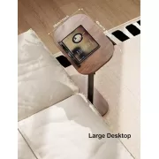 Журнальный столик с регулировкой высоты и оборотом 360° с наклоном Темное-дерево