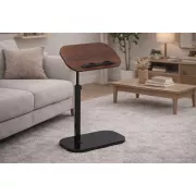 Журнальный столик с регулировкой высоты и оборотом 360° с наклоном Темное-дерево