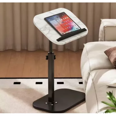 Журнальный столик с регулировкой высоты и оборотом 360° с наклоном Мрамор