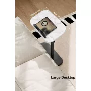 Журнальный столик с регулировкой высоты и оборотом 360° с наклоном Мрамор