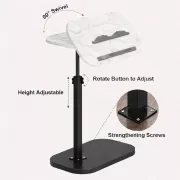 Журнальный столик с регулировкой высоты и оборотом 360° с наклоном Мрамор