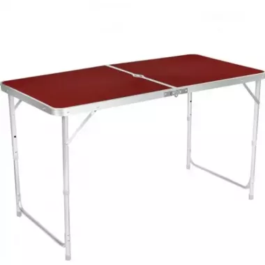 Стол туристический складной для пикника для рыбалки+ 4 стула 120*60*70 Коричневый Folding Table