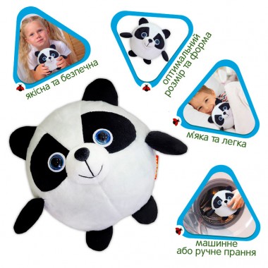 Игрушка мягконабивная Круглик Панда МС 080501-13
