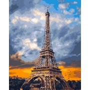 Картина по номерам Rainbow Art Облака над Парижем GX29041-RA