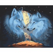 Картина по номерам Волчья природа Art Craft 11649-AC 40х50 см