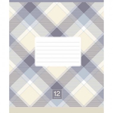 Тетрадь ученическая Plaid pattern 018-3345K-1 в клетку, 18 листов