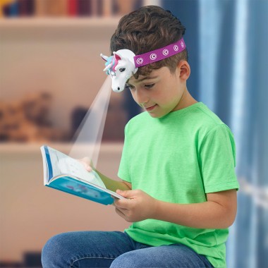 Дитячий налобний ліхтарик Казковий єдиноріг Brainstorm Toys E2074 зі світлом та звуком
