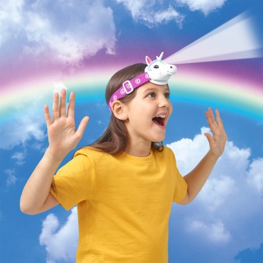 Дитячий налобний ліхтарик Казковий єдиноріг Brainstorm Toys E2074 зі світлом та звуком