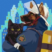 Набор картин по номерам 2 в 1