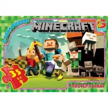 Пазлы детские Minecraft MC770, 35 элементов