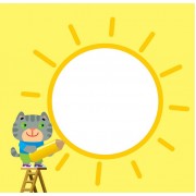 Дитяча розмальовка з кольоровим контуром