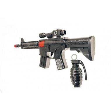 Іграшковий автомат-тріскачка "M16" з гранатою Golden Gun 803