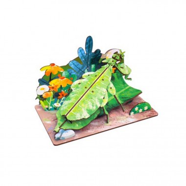 Деревянный пазл 3D Phylliidae 68038W 58 деталей