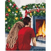 Картина по номерам Идейка Рождественская романтика 40*50 см KHO4640