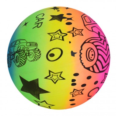 Мяч детский MS 4850-2 с рисунком, резина, 9 дюймов, 57-60 грамм