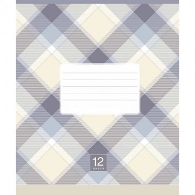 Тетрадь ученическая Plaid pattern 024-3345K-1 в клетку, 24 листов
