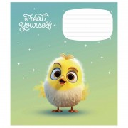Тетрадь ученическая «Cute little animals» 012-3333C-5 в косую линию, 12 листов