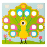 Дитяча мозаїка з вкладишами SK 0005, 46 фішок