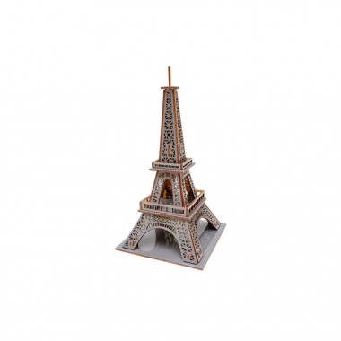 Деревянный 3D конструктор Эйфелева башня Puz-00925, 58 деталей