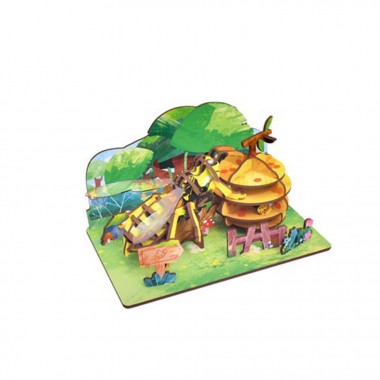 Деревянный пазл 3D Bees 68039W 43 детали
