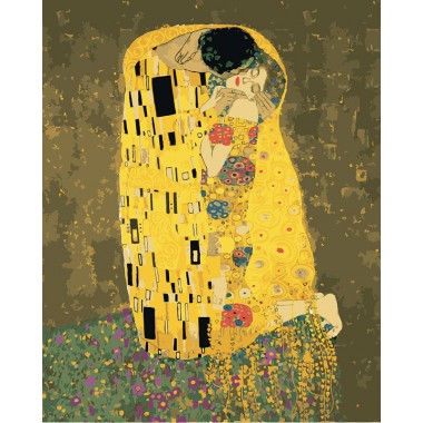 Картина по номерам. Аура поцелуя 2 - Густав Климт KHO4534, 40х50 см
