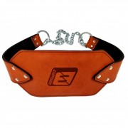 Пояс для отягощений EasyFit EF-DBC-200-BR кожа, до 200 кг, коричневый