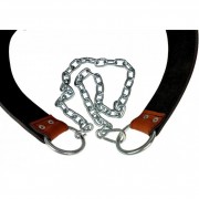 Пояс для отягощений EasyFit EF-DBC-200-BR кожа, до 200 кг, коричневый