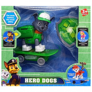 Набір героїв «Щенячий патруль» Роккі 6080/6070(H) зі скейтом Набір героїв «Щенячий патруль» Роккі 6080/6070(H) зі скейтом