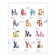 Обучающая тетрадь English for kids: My Funny ABC Sticker Book 20904 с наклейками