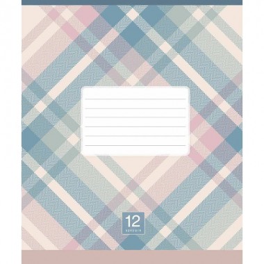 Тетрадь ученическая Plaid pattern 018-3345K-3 в клетку, 18 листов