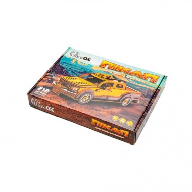 Деревянный 3D конструктор Пикап Puz-00931, 212 деталей