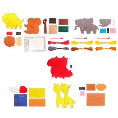 Детский набор для творчества Пошей сам "Животные джунглей" 89447