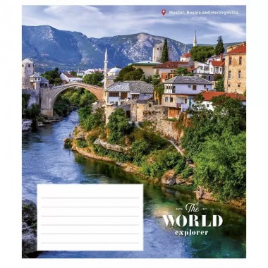 Тетрадь общая World Explorer 036-3226K-2 в клетку, 36 листов