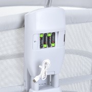 Дитяче ліжечко-люлька 3 в 1 Mastela 3328 приставна, музика, таймер, москітна сітка, білий