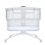 Дитяче ліжечко-люлька 3 в 1 Mastela 3328 приставна, музика, таймер, москітна сітка, білий