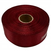 Атласна стрічка для рукоділля АБ-324, 2,5 см х 23 м, бордо