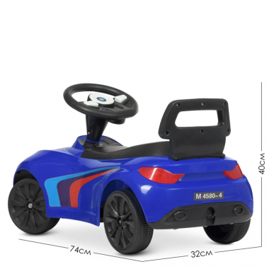Каталка-толокар Bambi Racer M 4580-4 Синий музыкальный