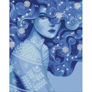 Алмазная мозаика Холодная красота ©pollypop92 Идейка AMO7452 40х50 см
