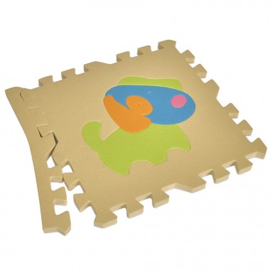 Детский коврик Мозаика "Животные" MR 1288, 9 деталей, EVA, 31х31 см